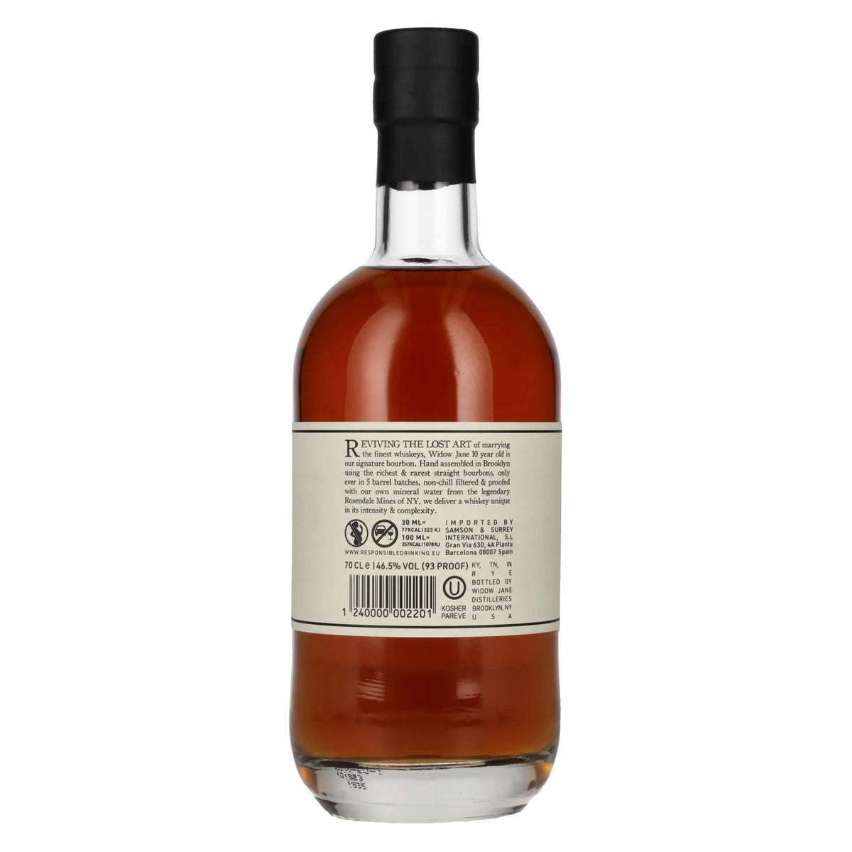 Widow Jane 10 Years Old Straight Bourbon Whiskey 45,5% vol. 0,7 l
