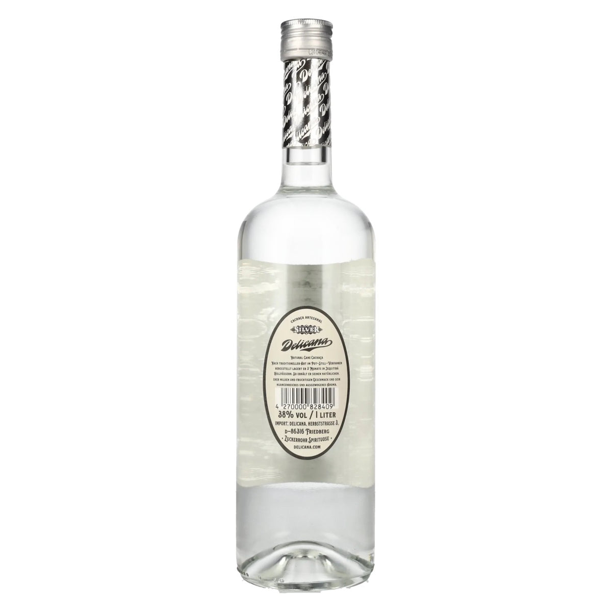Delicana SILVER Artisanal Cachaça 38% vol. 1 litre