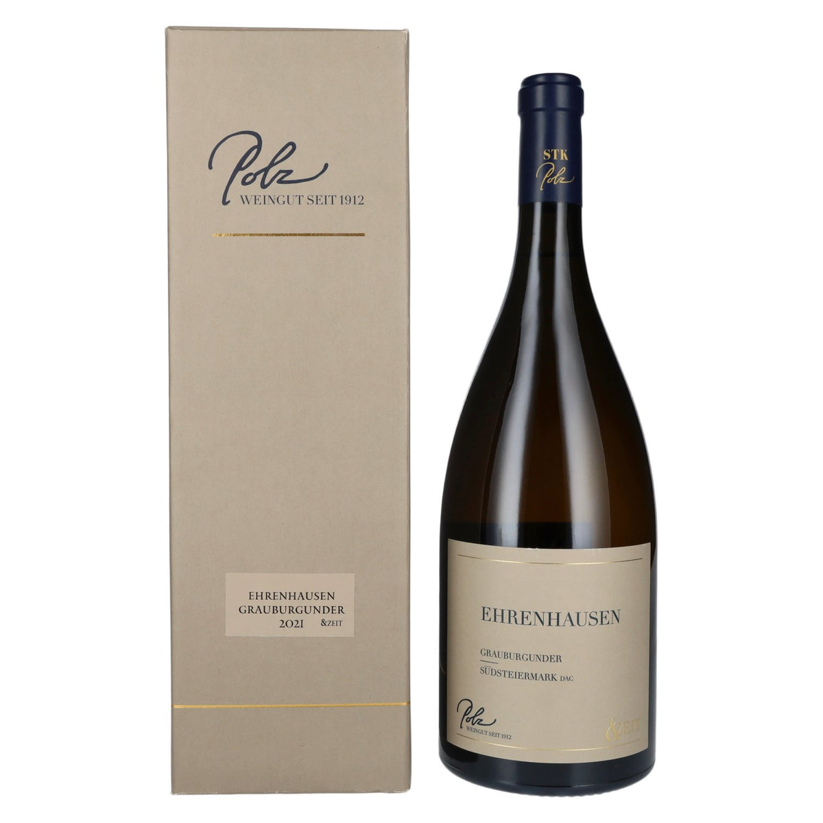 Polz Grauburgunder Ehrenhausen & Zeit Südsteiermark DAC 2021 13% Vol. 1,5l in Geschenkbox