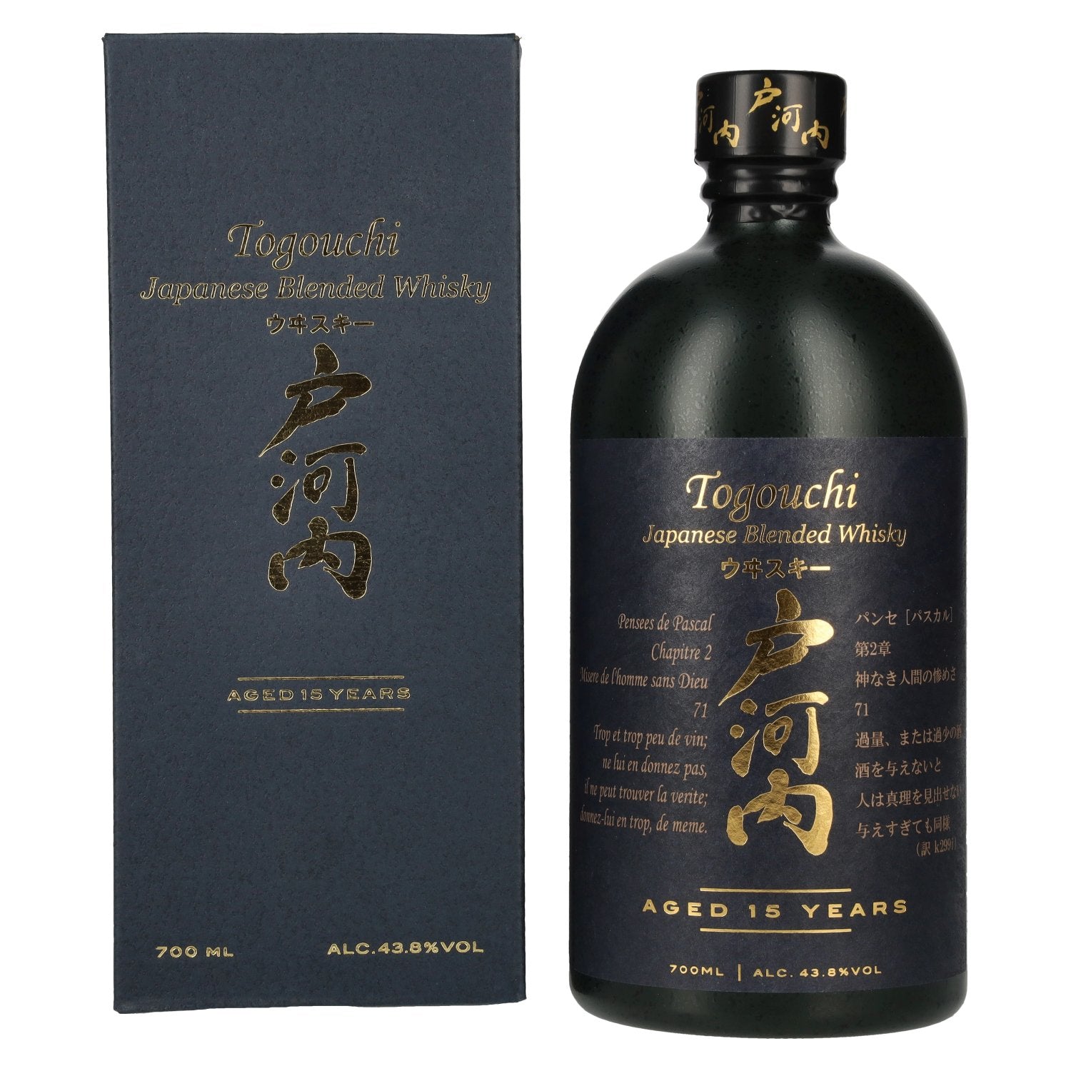 Togouchi 15 Years Old Japanese Blended Whisky 43,8% Vol. 0,7l in gift box