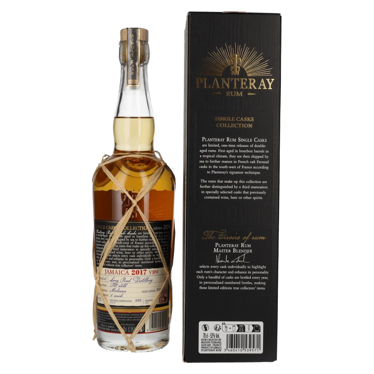 Planteray Rum JAMAICA VRW 2017 Kentucky Bourbon Cask Finish 52% Vol. 0,7l in Geschenkbox