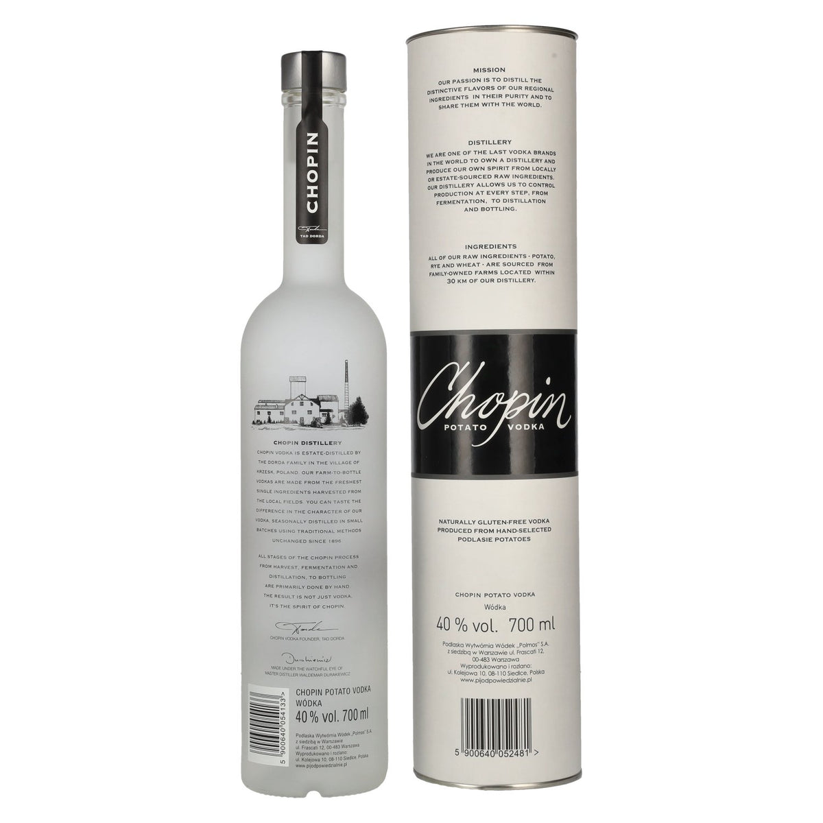Chopin Potato Vodka 40% Vol. 0,7l in Geschenkbox