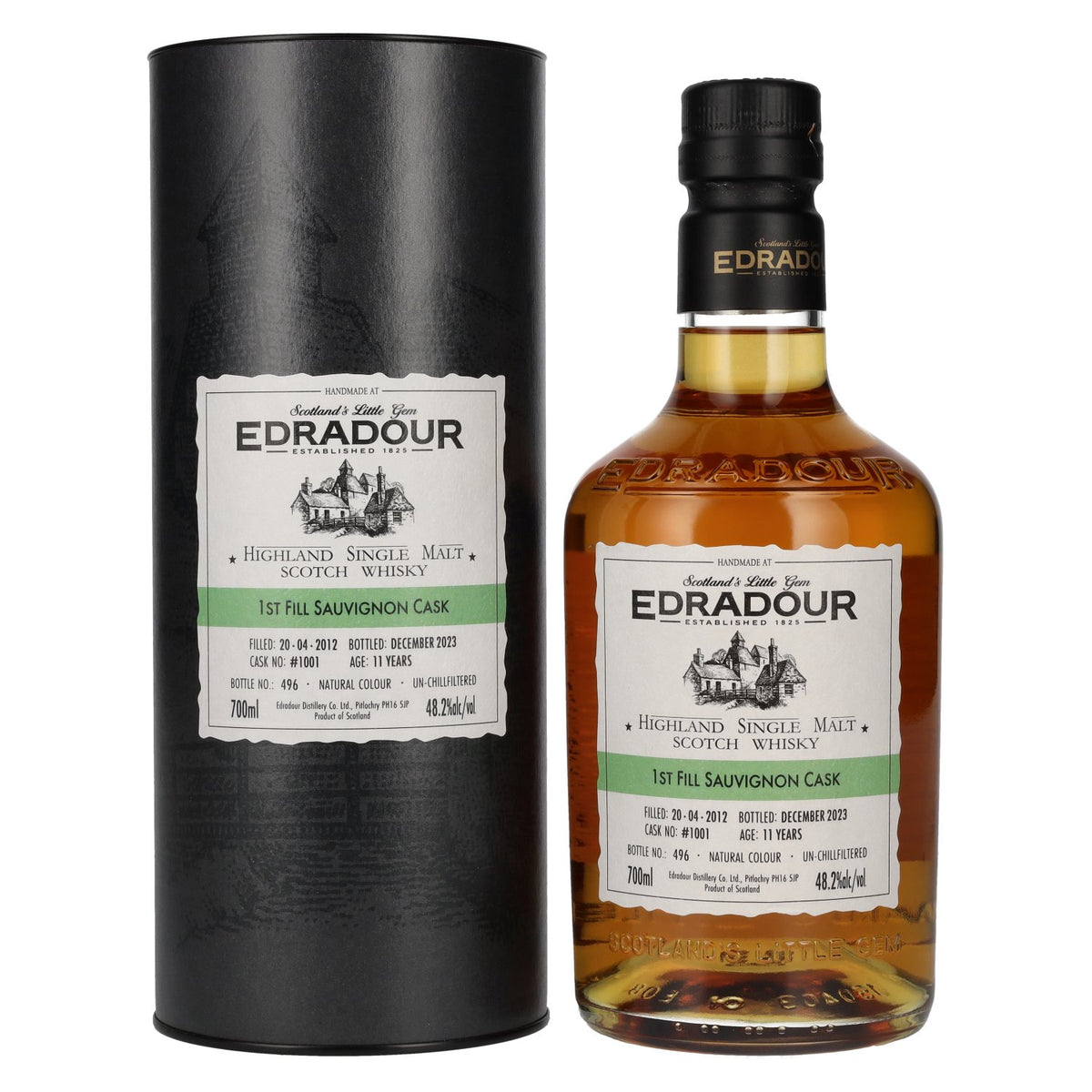 Edradour 11 Years Old ST. MICHAEL-EPPAN Sauvignon Cask #1001 2012 48,2% Vol. 0,7l in Geschenkbox