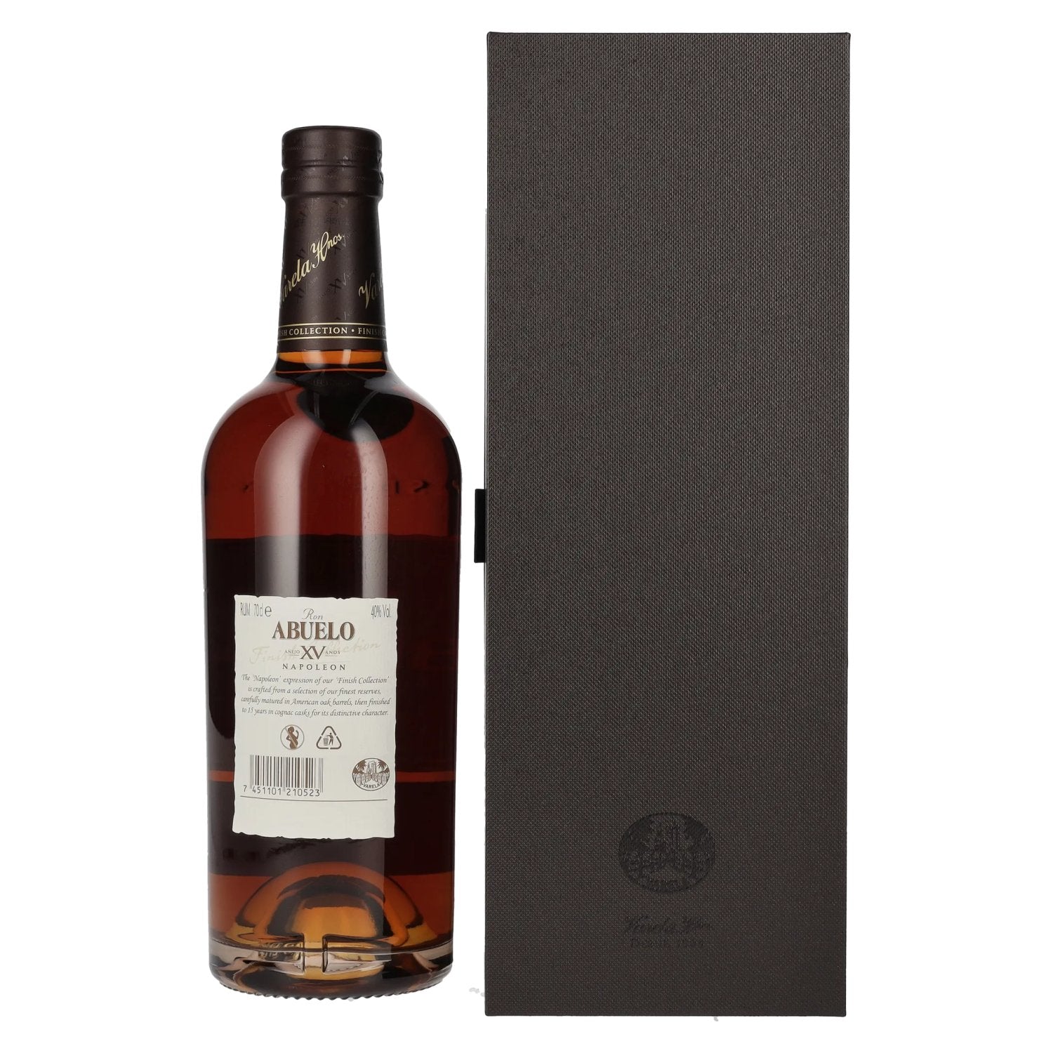 Ron Abuelo Añejo XV Años NAPOLEON Cognac Cask Finish 40% Vol. 0,7l in gift box