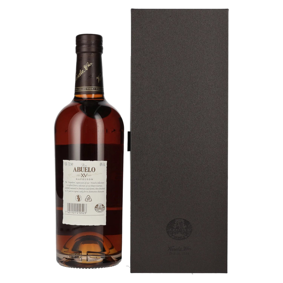 Ron Abuelo Añejo XV Años NAPOLEON Cognac Cask Finish 40% vol. 0,7 l in geschenkverpakking
