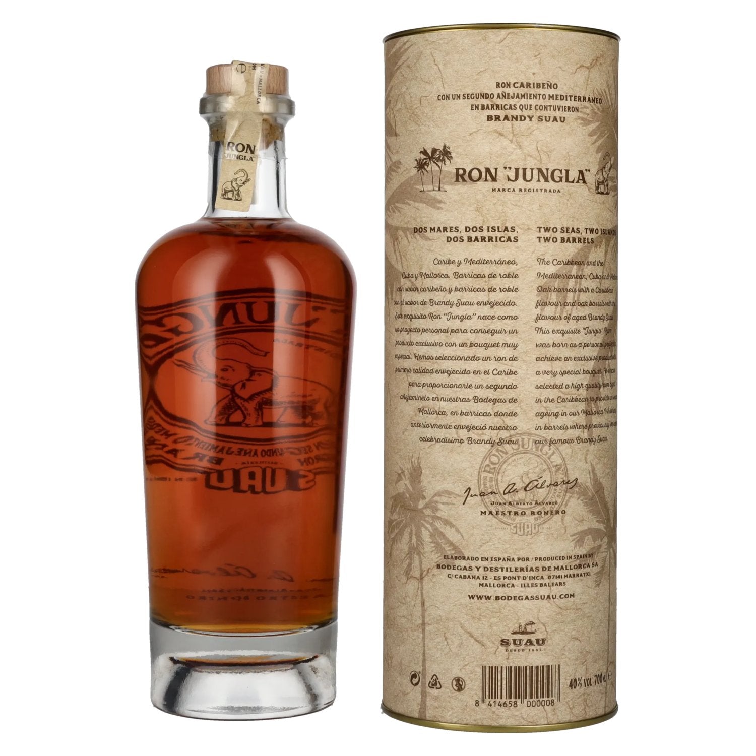 Ron Jungla 40% vol. 0,7l en boîte cadeau