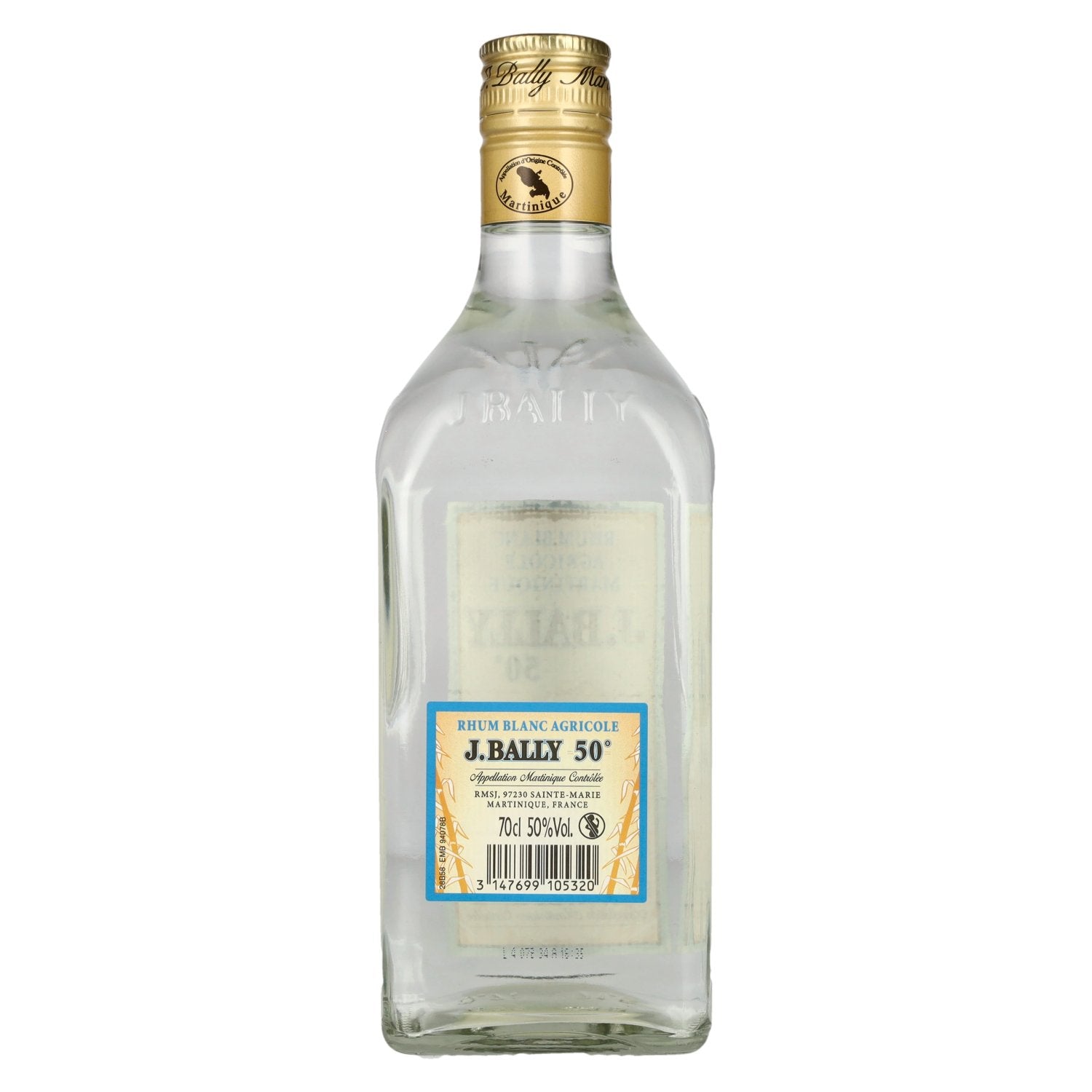 J. Bally Rhum Blanc Agricole Martinique 50% Vol. 0,7l