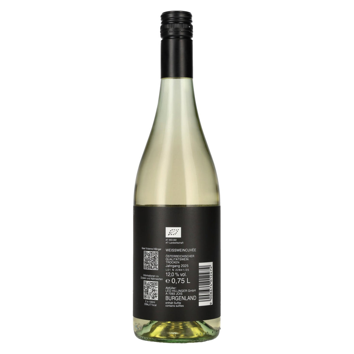 Hillinger Vv White 2025 12% Vol. 0,75l