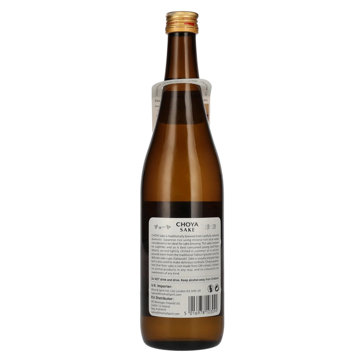 Choya Sake De verfijnde Japanse sake 13,5% Vol. 0,72l