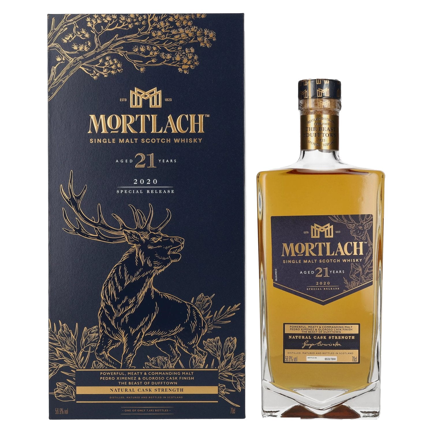 Mortlach 21 Years Old Single Malt Special Release 2020 56,9% Vol. 0,7l in geschenkverpakking