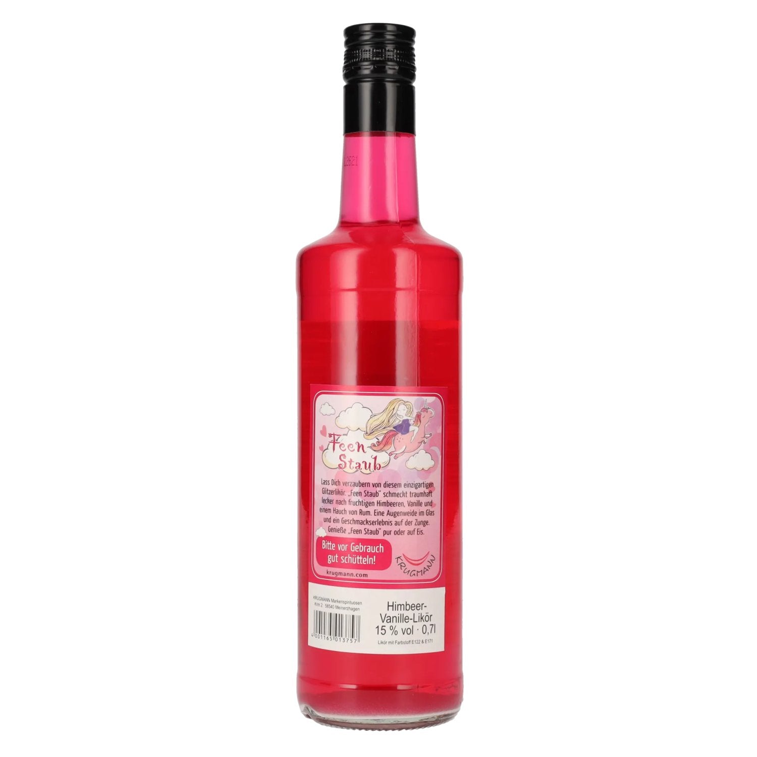 Krugmann FEEN STAUB Himbeer-Vanille-Likör 15% Vol. 0,7l