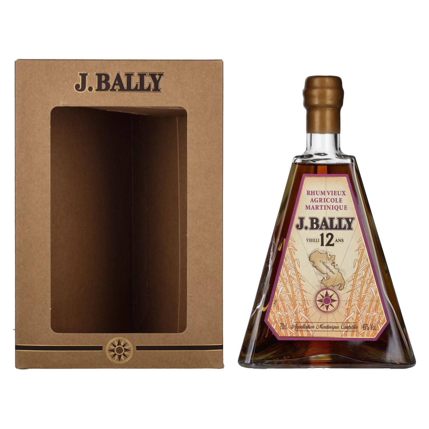 J. Bally Rhum Vieux Agricole Martinique 12 Ans D'Âge 45% Vol. 0,7l in gift box