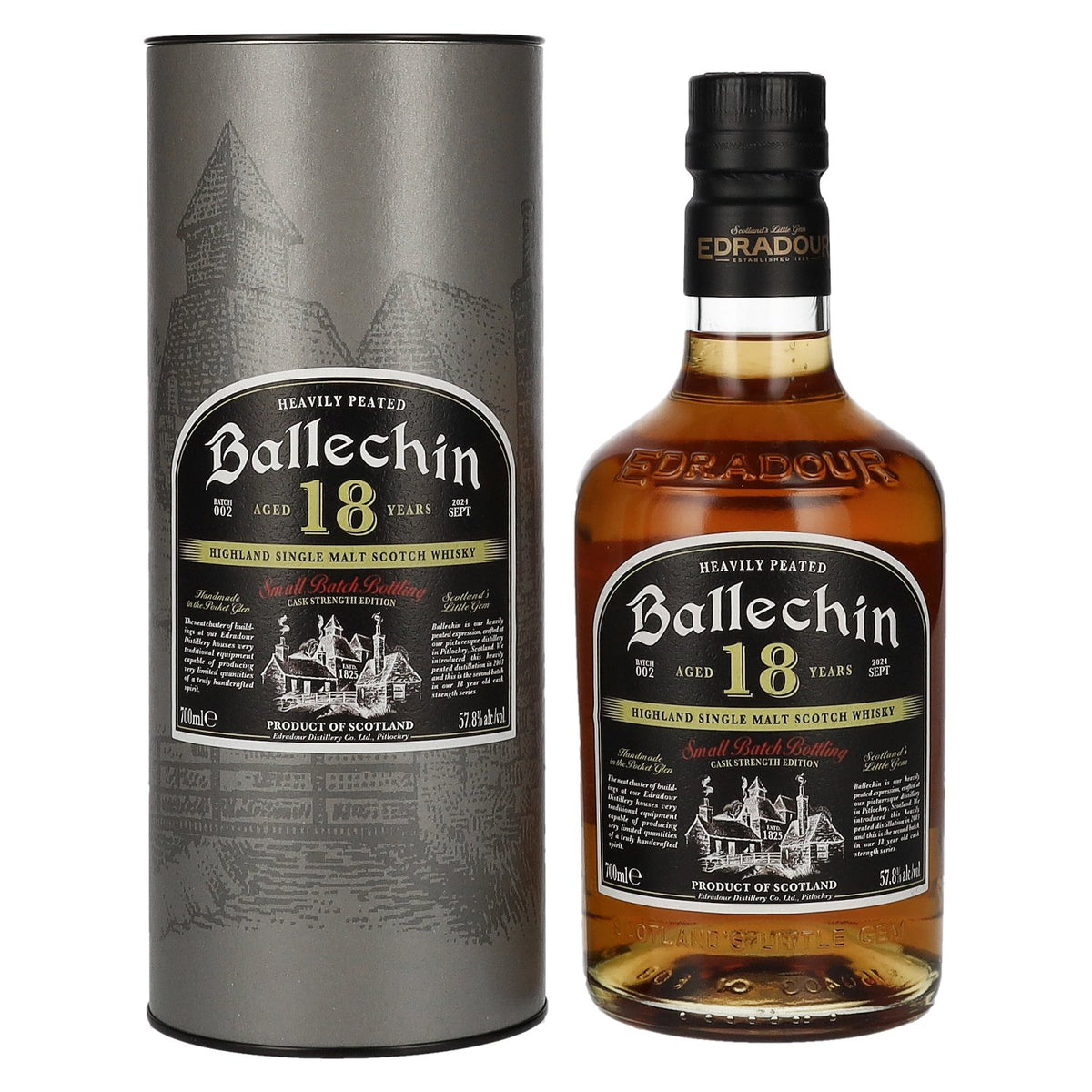 Edradour Ballechin 18 Years Old Cask Strength Batch #2 57,8% Vol. 0,7l in Geschenkbox