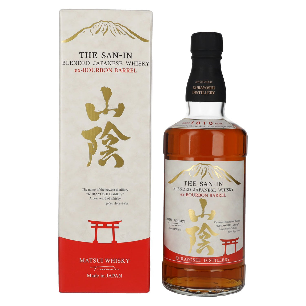 Matsui Whisky THE SAN-IN Blended Japanese Whisky ex-BOURBON BARREL 43% Vol. 0,7l in Geschenkbox