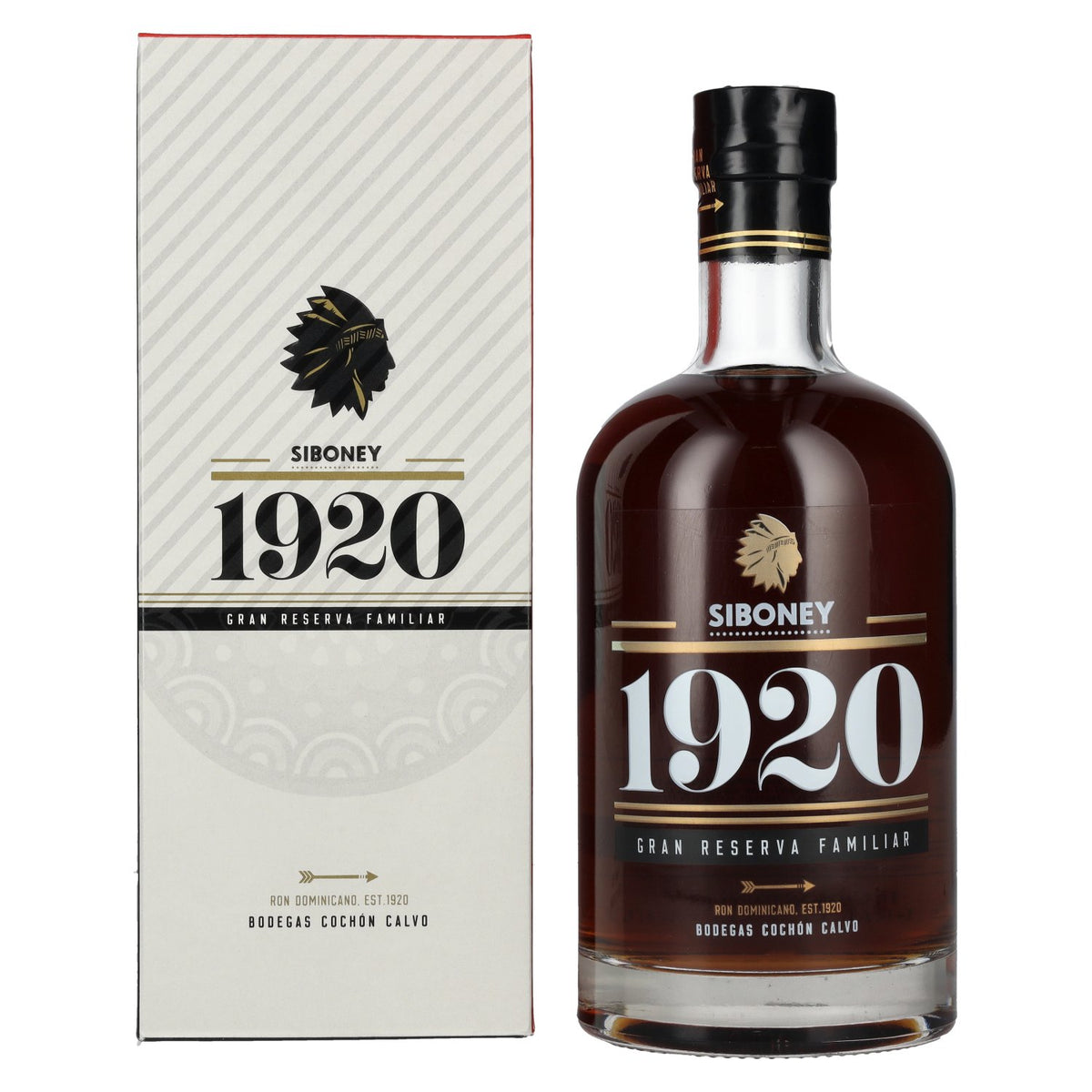 Ron Siboney 1920 GRAN RESERVA FAMILIAR Ron Dominicano 38% Vol. 0,7l in Geschenkbox