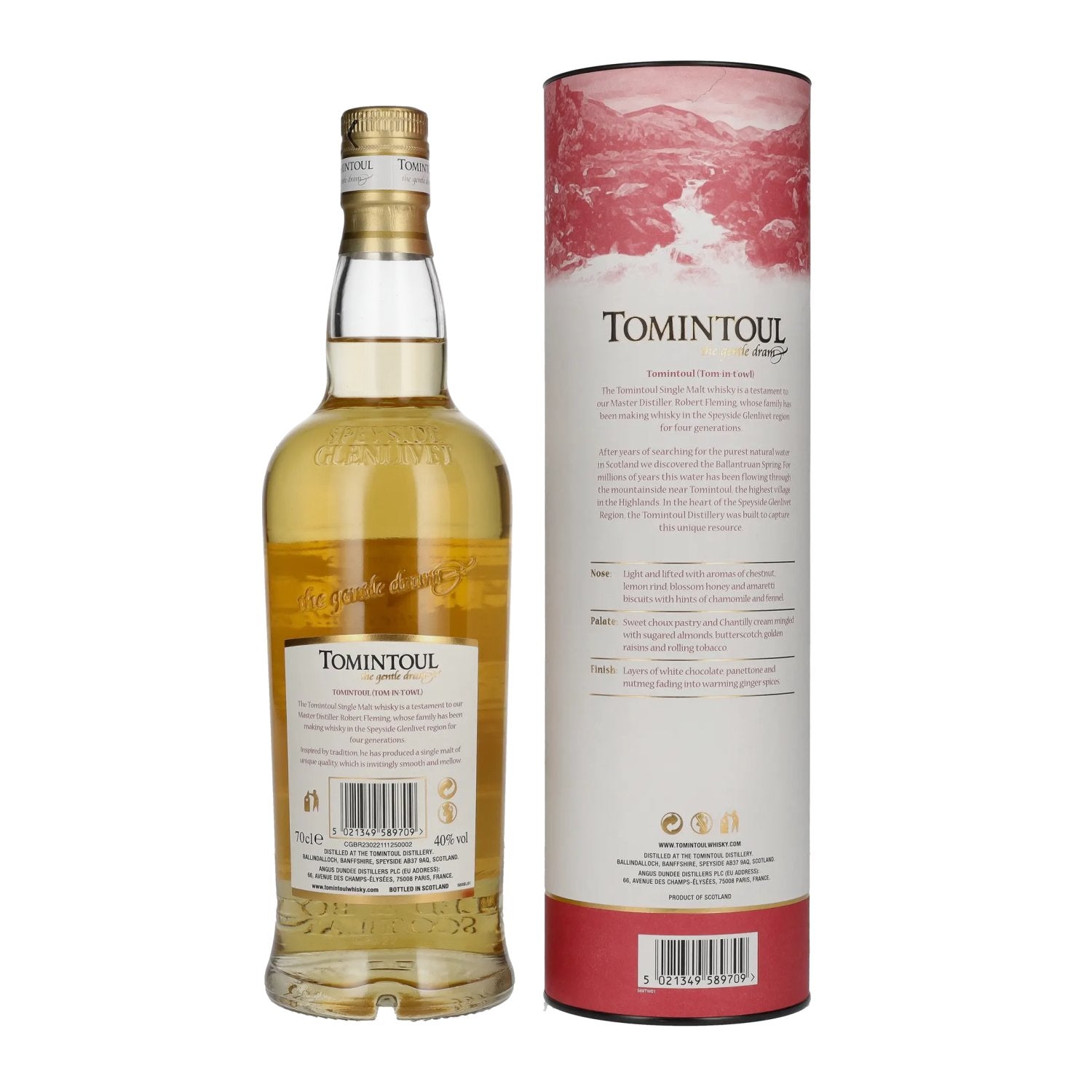 Tomintoul Small Batch Cognac Cask Finish 40% Vol. 0,7l in gift box