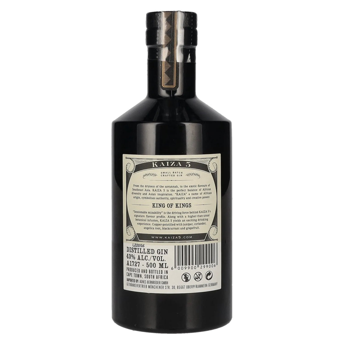 Kaiza 5 King of Kings Gin 43% Vol. 0,5l