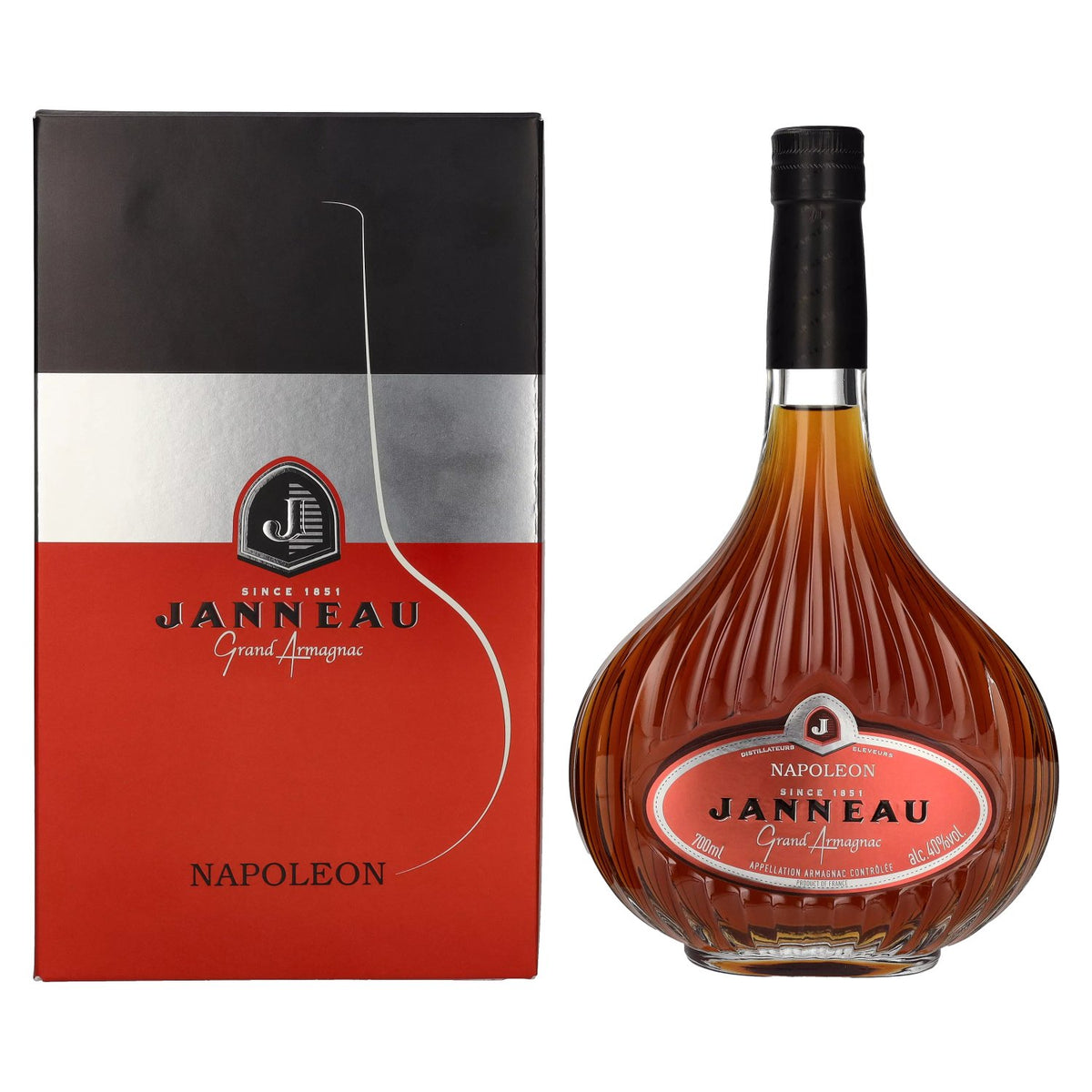 Janneau Napoléon Grand Armagnac 40 % vol., 0,7 l, dans un coffret cadeau