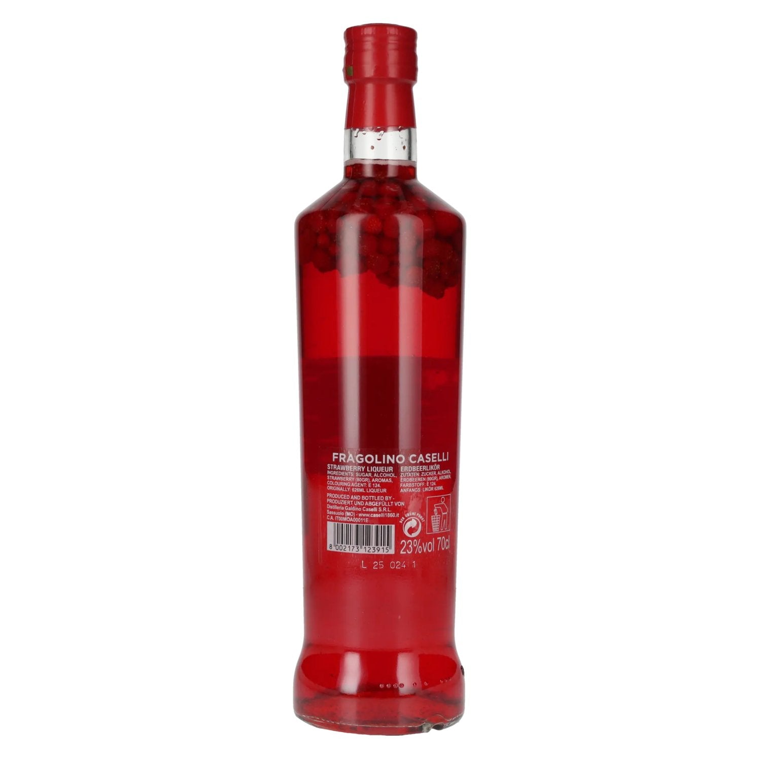 Caselli Fragolino Liquore con Fragoline di bosco VOOR COCKTAILS 23% Vol. 0,7l