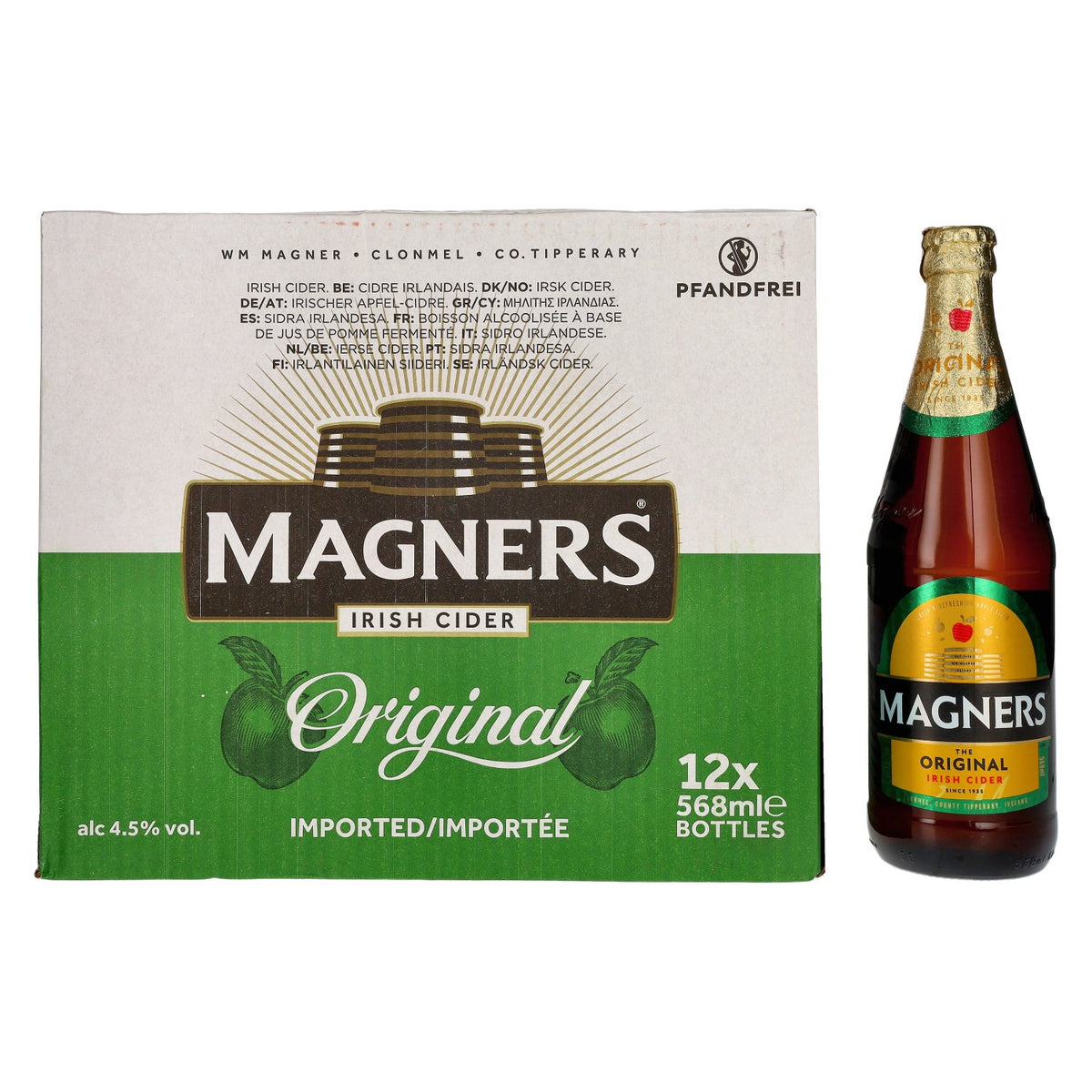 Magners Irish Cider ORIGINAL 4.5% ABV 12 x 0.568 l