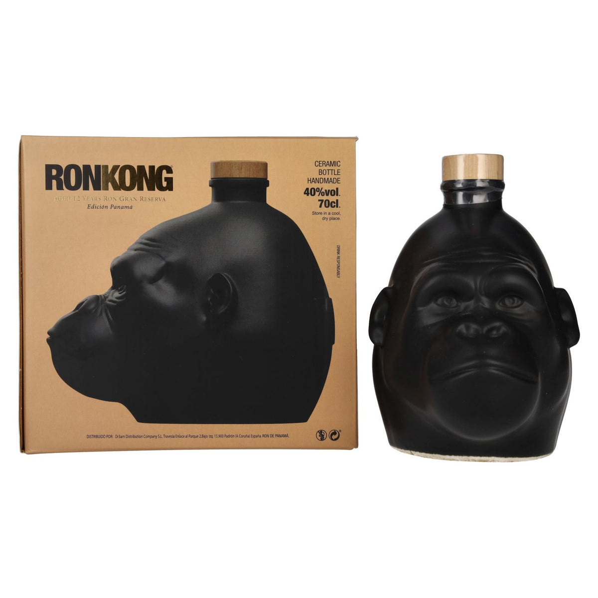 Kong 12 Years Old Rainforest Spiced Rum 40% Vol. 0,7l in Geschenkbox