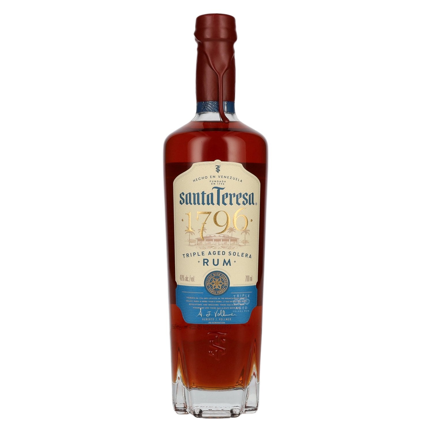 Santa Teresa 1796 Triple Aged Solera Rum 40% Vol. 0,7l