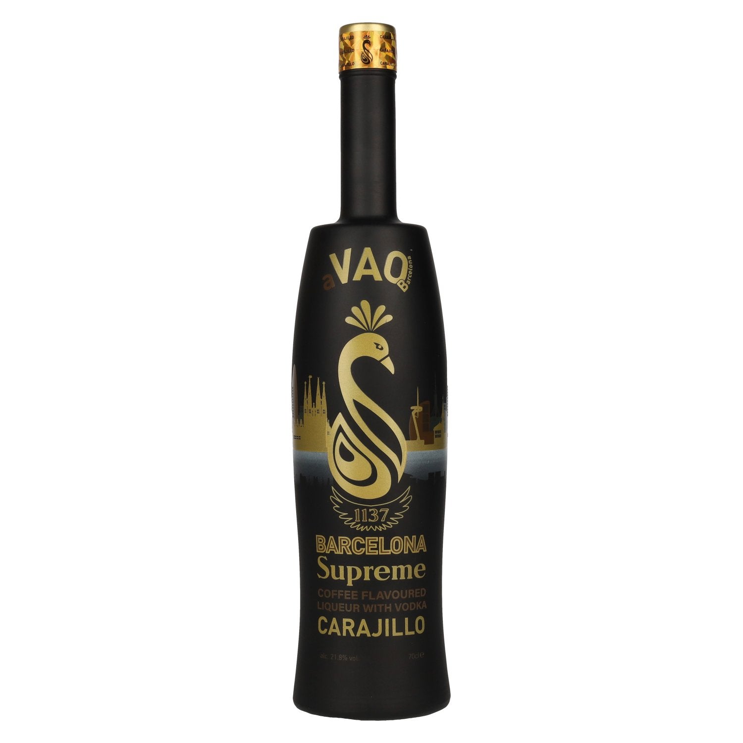 aVAO 1137 Barcelona Supreme Koffiesmaak Likeur Carajillo 21,8% Vol. 0,7l