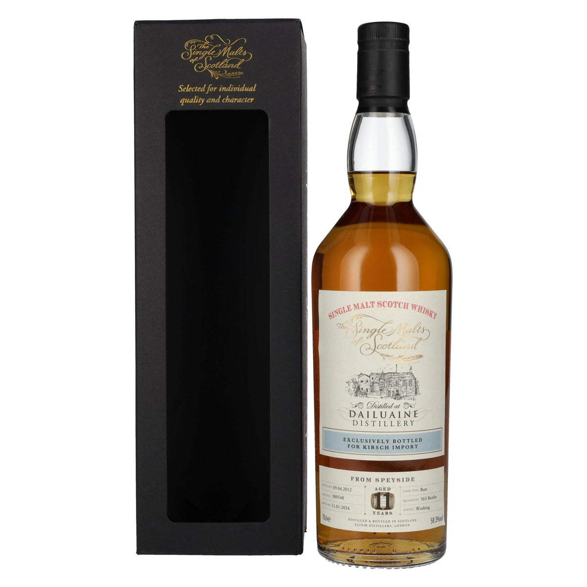 Dailuaine 11 Years Old KIRSCH IMPORT Speyside Single Malt 2012 58,3% Vol. 0,7l en boîte cadeau