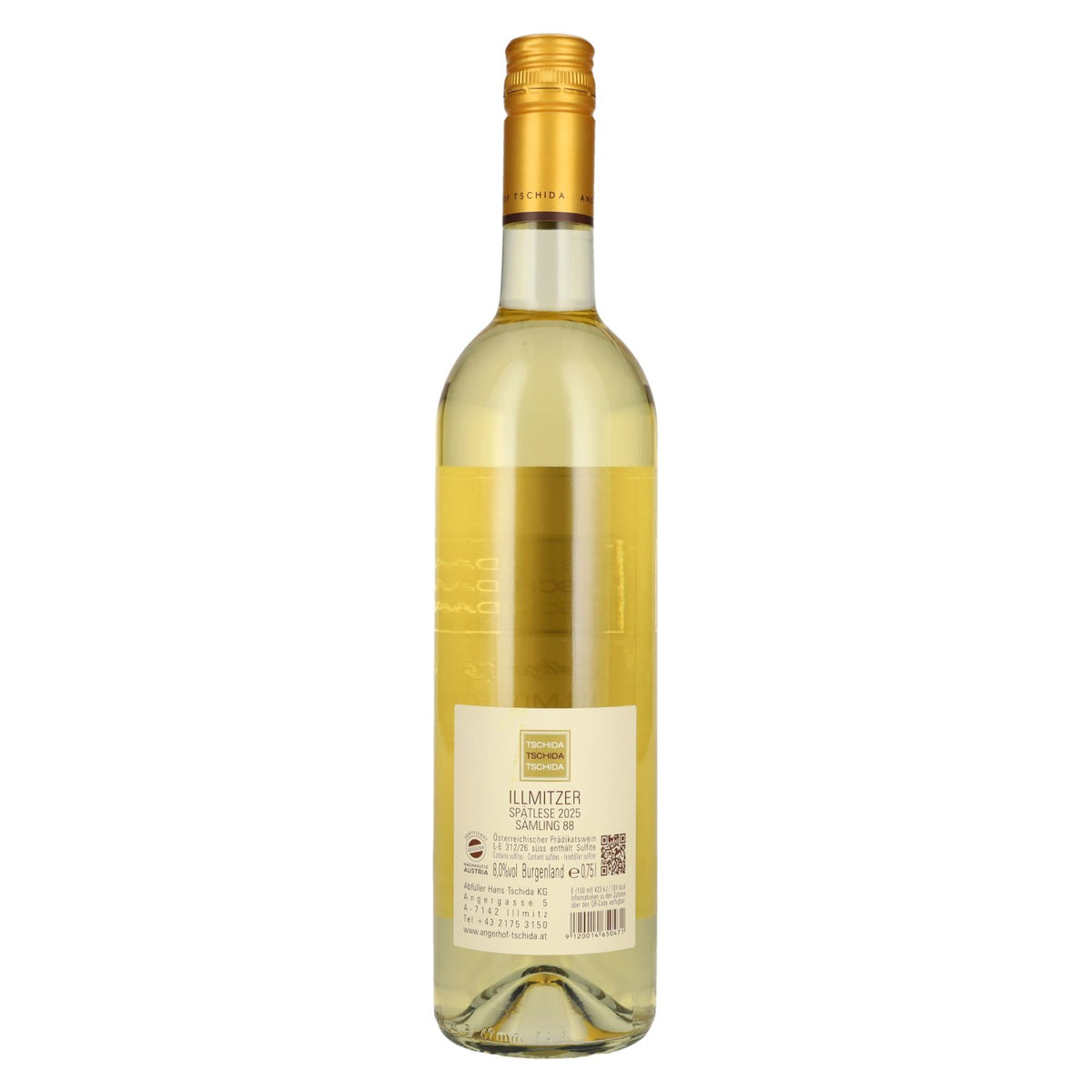 Tschida Angerhof Illmitzer Spätlese 2025 8% ABV 0.75 l