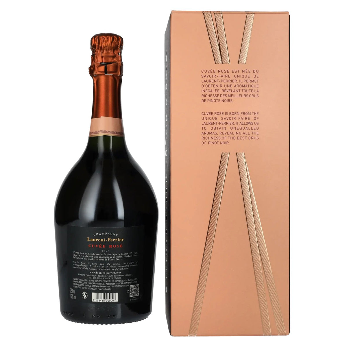 Laurent Perrier Champagne CUVÉE ROSÉ Brut 12% ABV 0.75l in a gift box