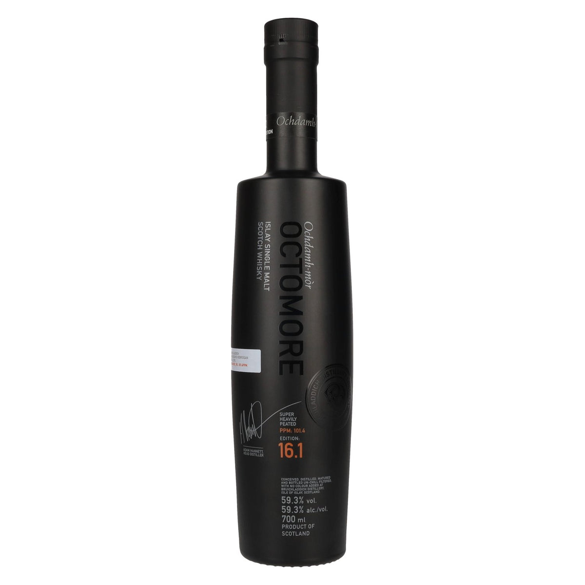 Octomore EDITION: 16.1 Super Heavily Peated Islay Single Malt, uitgebracht in 2025, 59,3% vol., 0,7 l