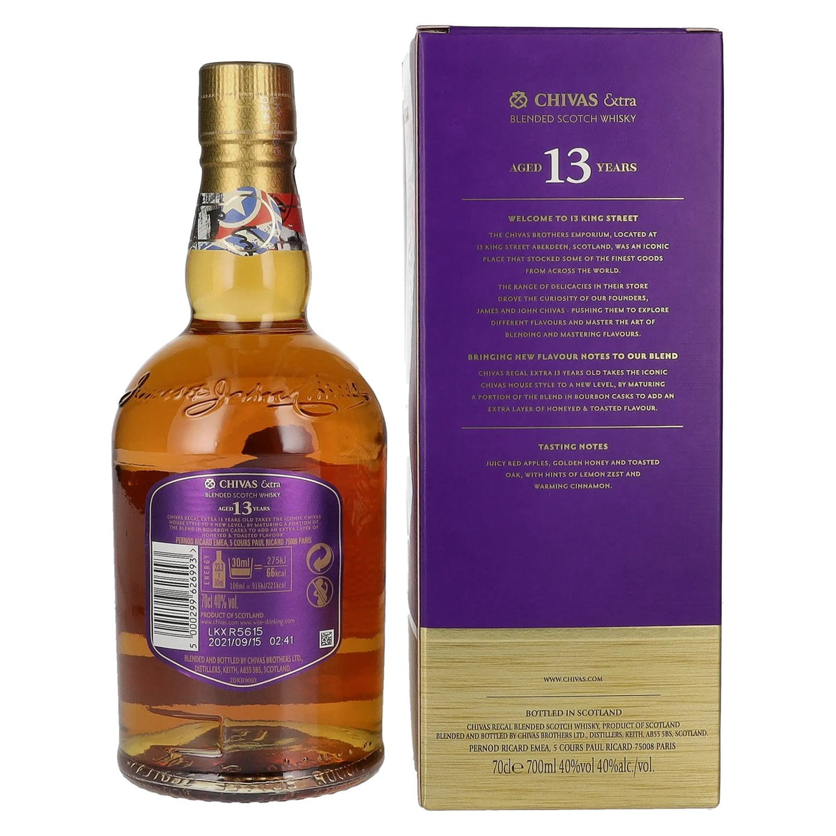Chivas Regal EXTRA 13 Years Old BOURBON CASK Finish 40% Vol. 0,7l in Geschenkbox