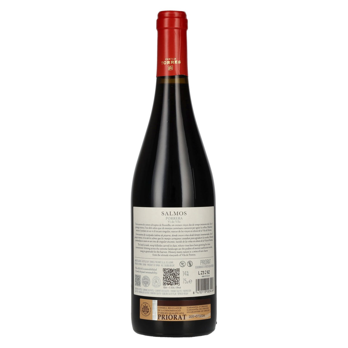Torres Salmos Porrera Vi de Vila PRIORAT 2021 14% Vol. 0,75l