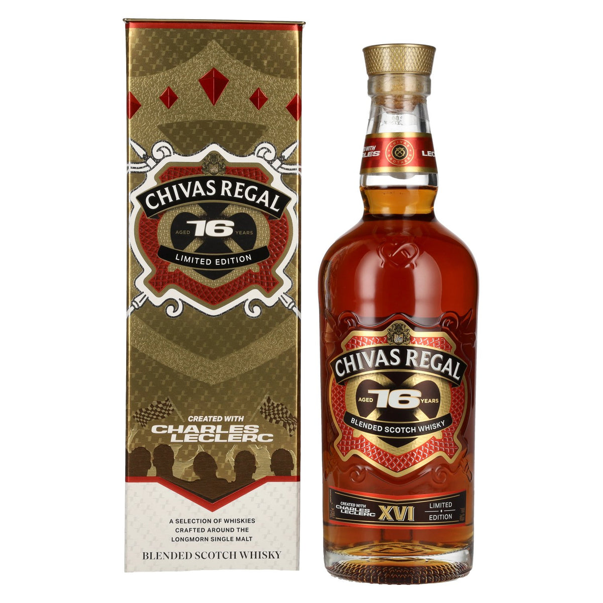 Chivas Regal 16 Years Old CHARLES LECLERC Blended Scotch Whisky Limited Edition 40% Vol. 0,7l in Geschenkbox