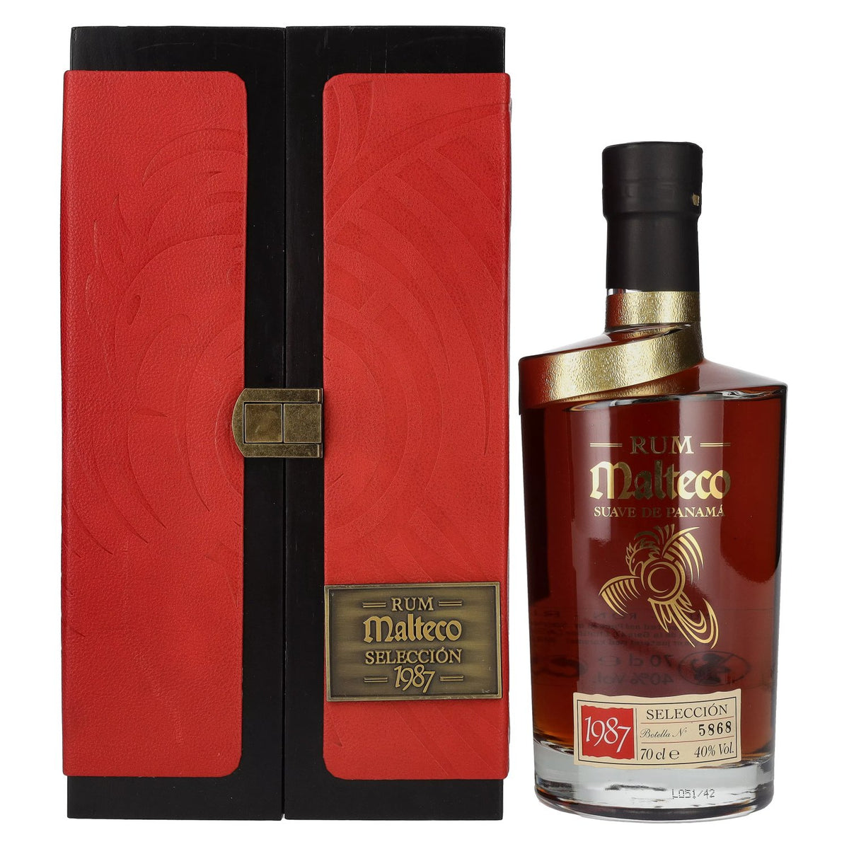 Ron Malteco SELECCIÓN 1987 40% vol. 0,7 l in houten kist