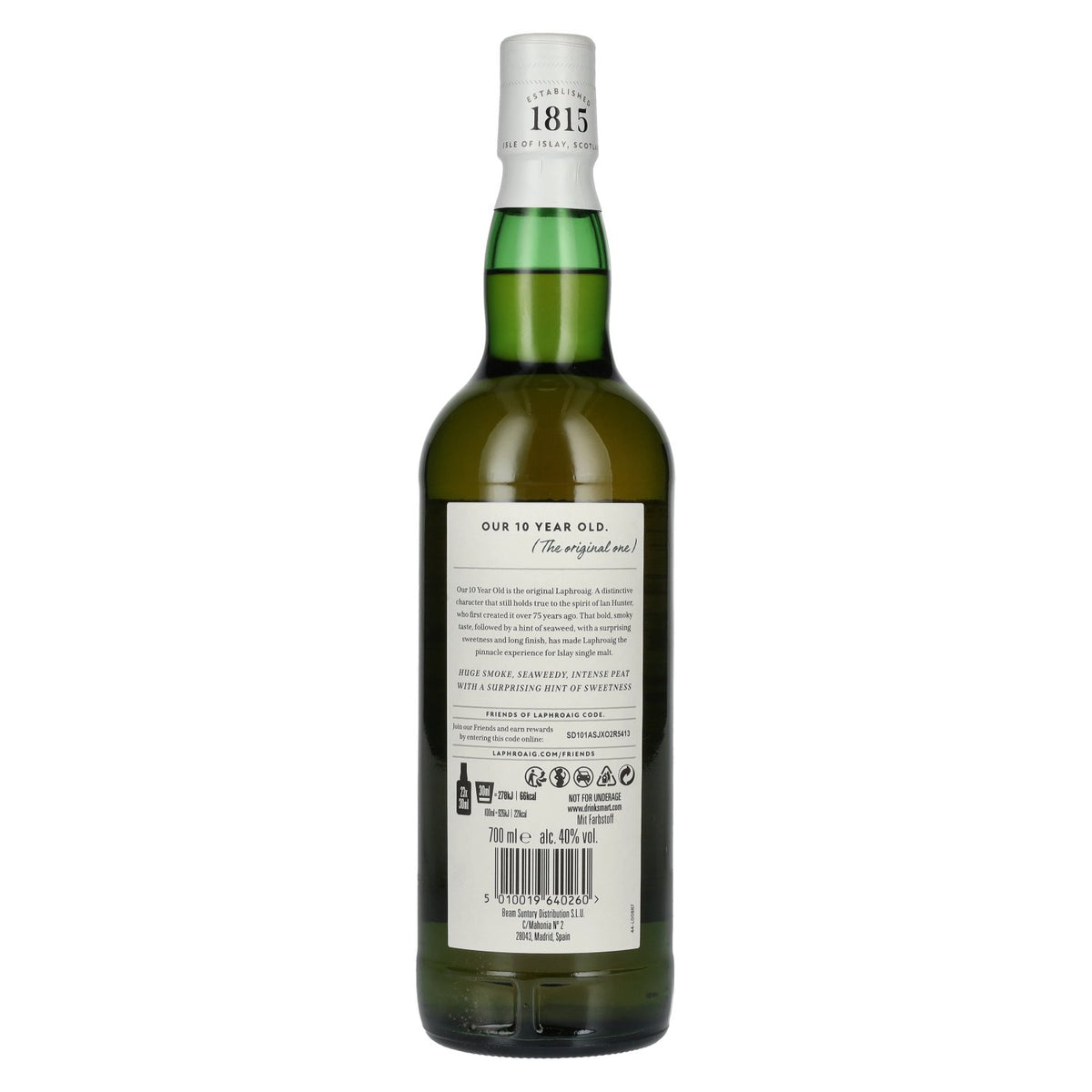 Laphroaig 10 Years Old 40% Vol. 0,7l