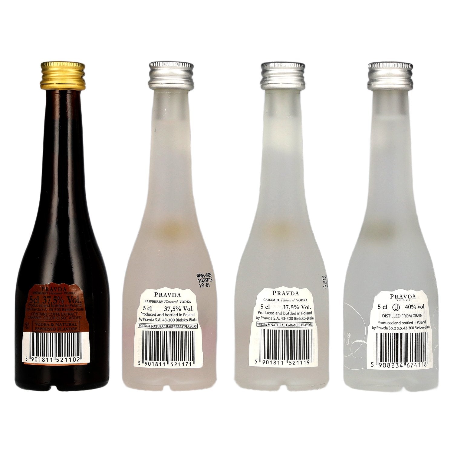 Pravda Vodka 38,1% Vol. 4x0,05l