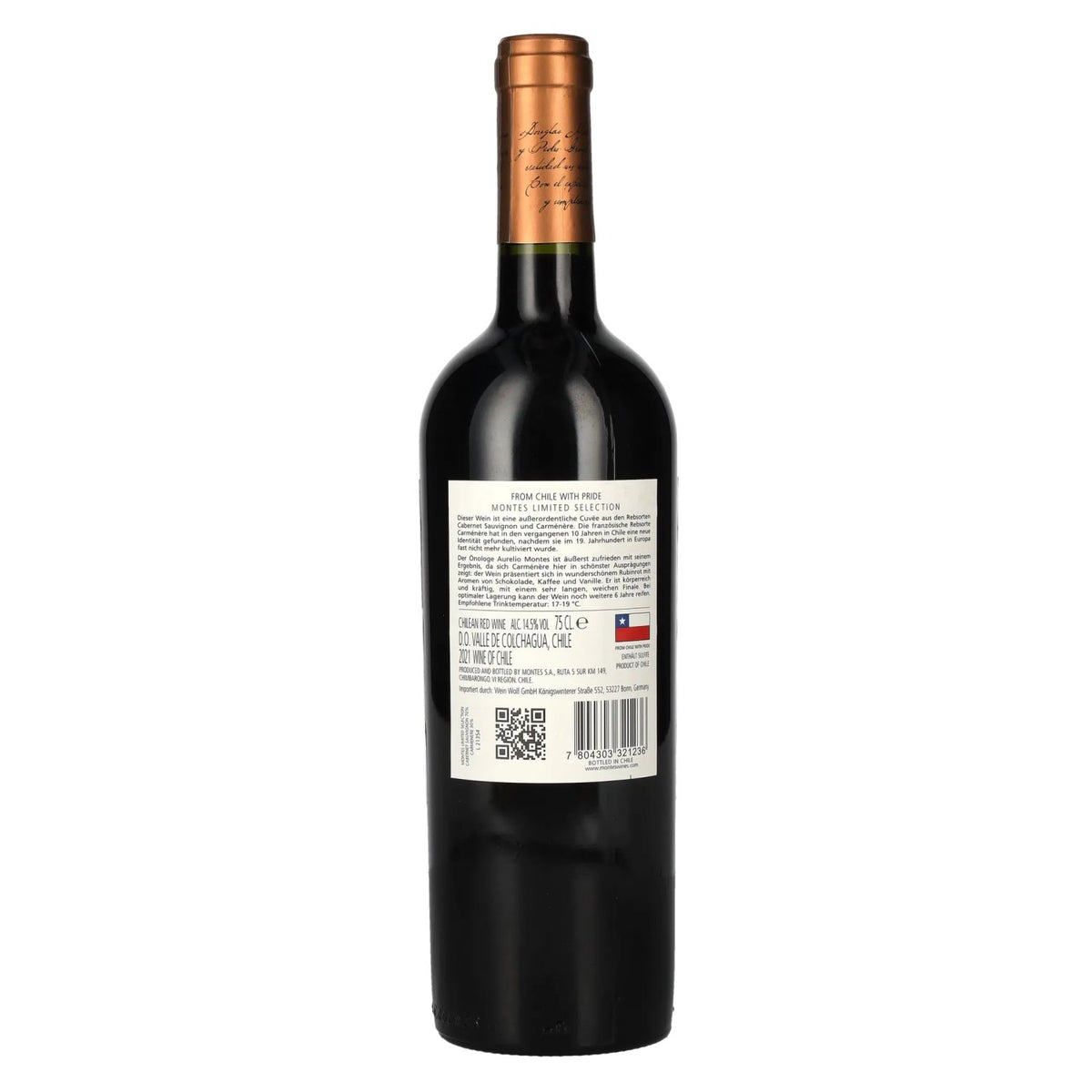 Montes CABERNET SAUVIGNON CARMENÈRE Limited Selection 2021 14,5% Vol. 0,75l