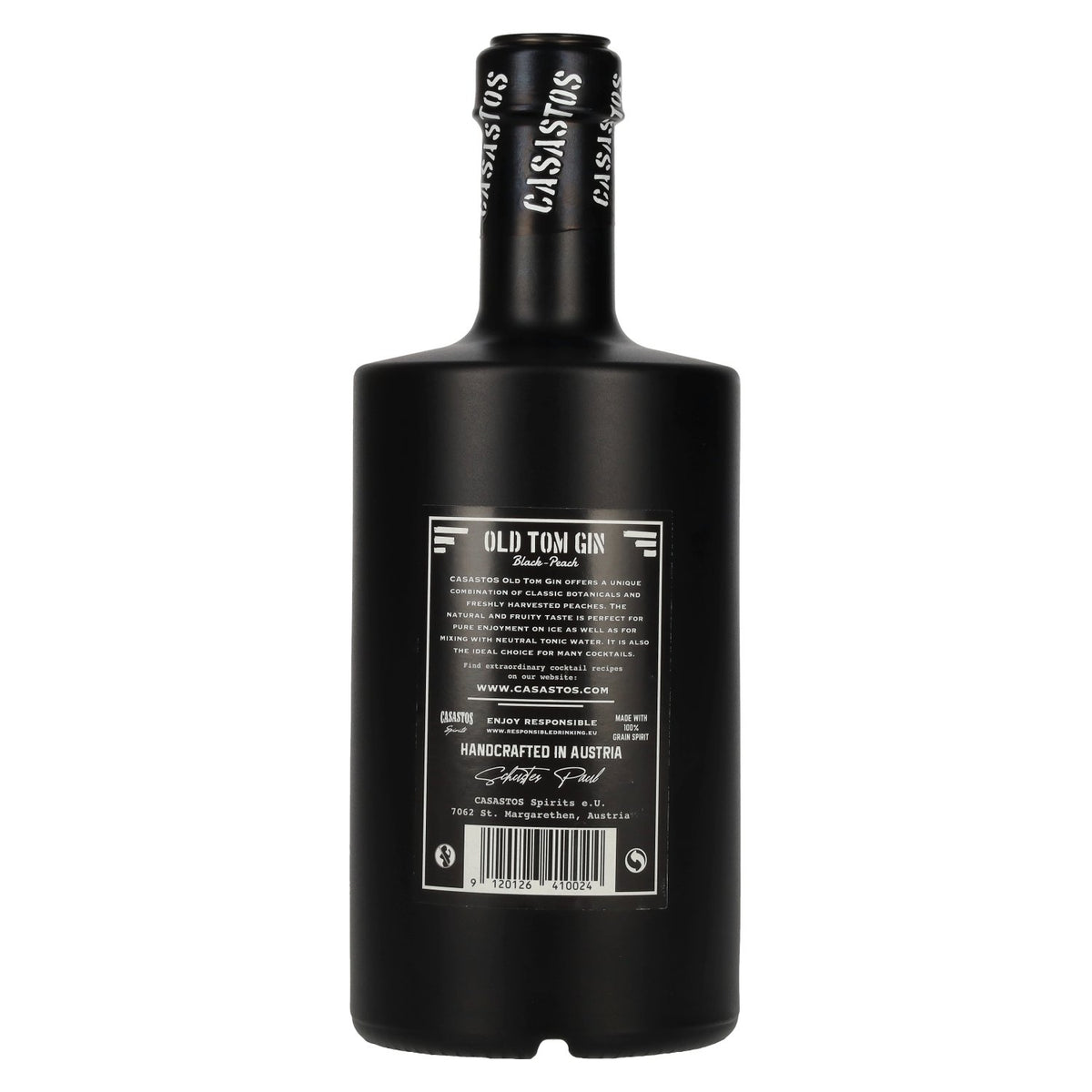 CASASTOS Old Tom Gin Small Batch Black-Peach 40% vol. 0,5l