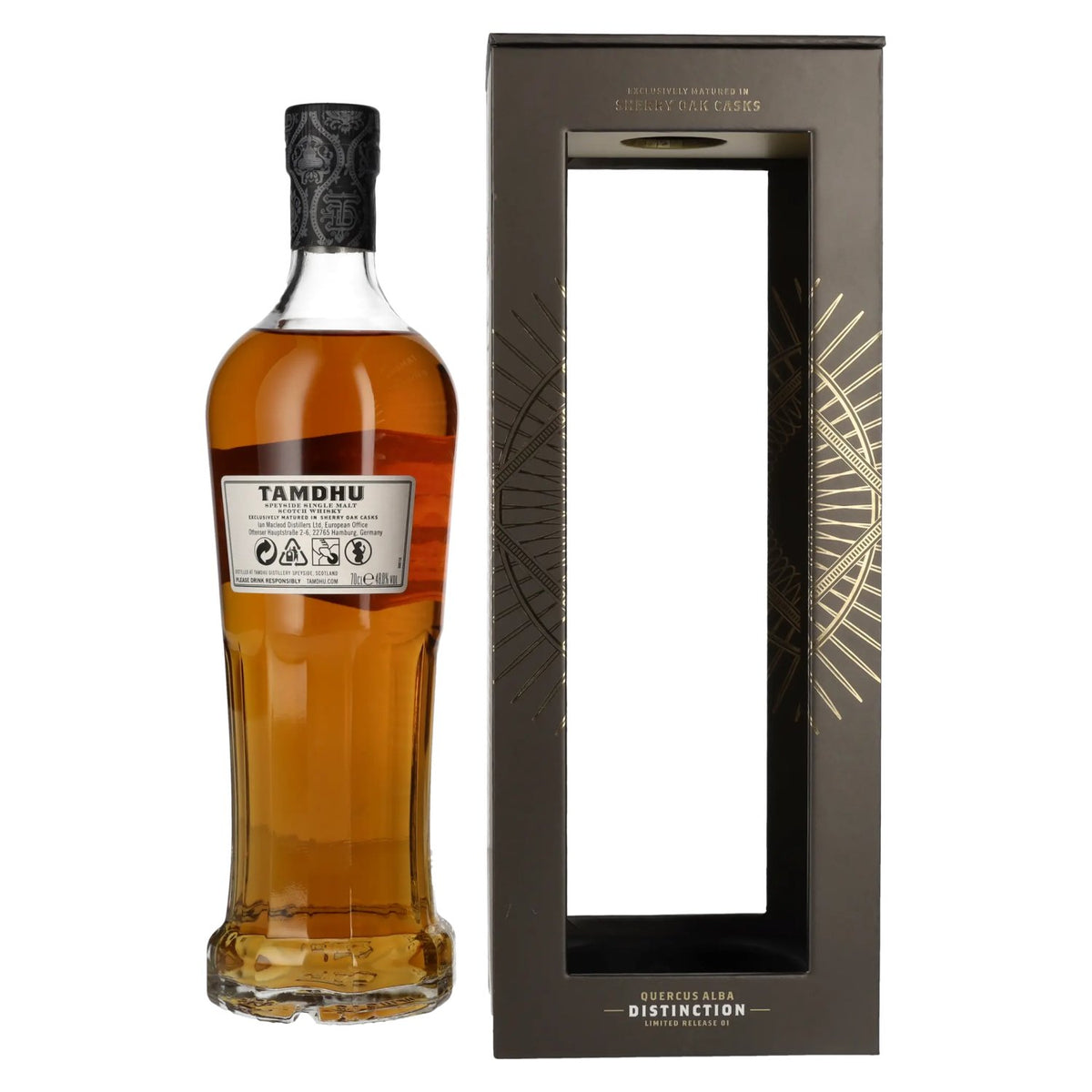 Tamdhu DISTINCTION I Speyside Single Malt Scotch Whisky 48% vol. 0,7 l in geschenkverpakking