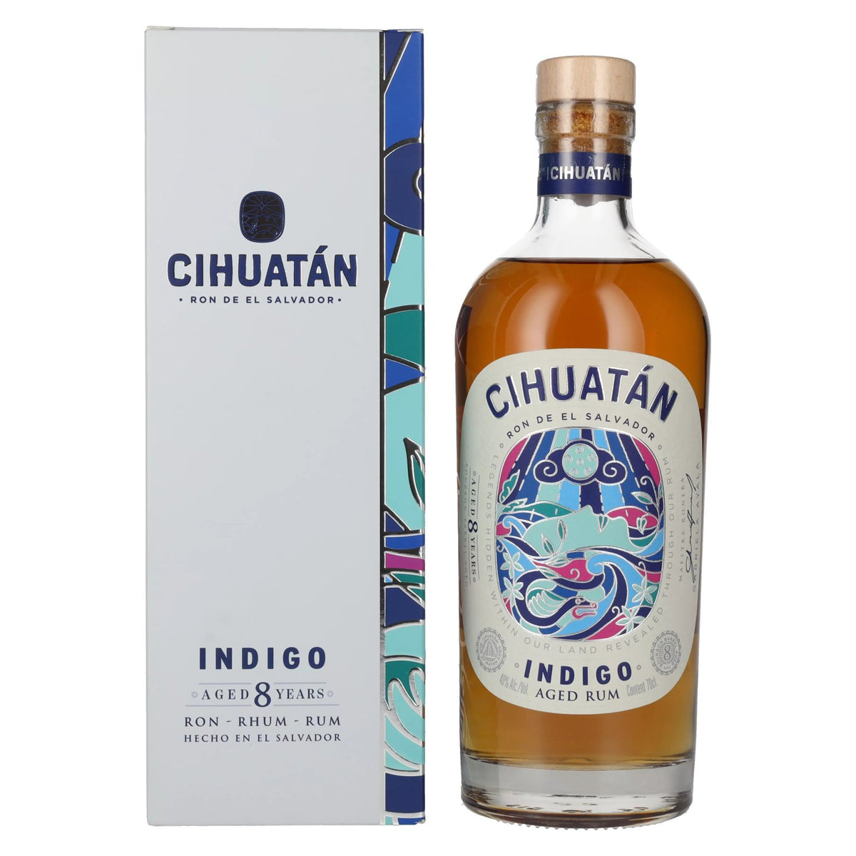 Cihuatán 8 Jaar INDIGO Rum El Salvador 40% Vol. 0,7l in geschenkverpakking