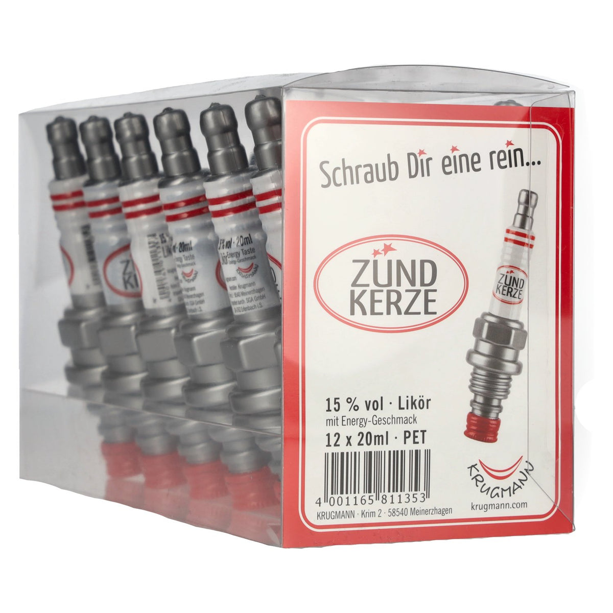 Krugmann SPARK PLUG Energy Taste Liqueur 15% vol. 12 x 0.02 l PET