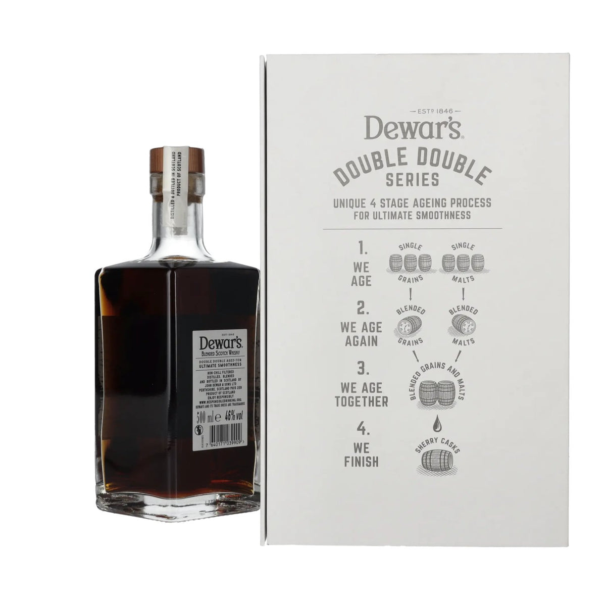 Dewar's 30 Years Old Double Double Aged Blended Scotch Whisky 46% Vol. 0,5l in Geschenkbox