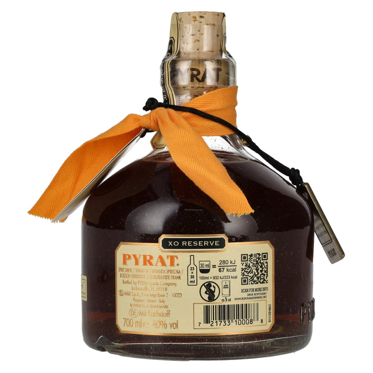 Pyrat XO RESERVE Premium Caribbean Spirit Drink 40% ABV 0.7l