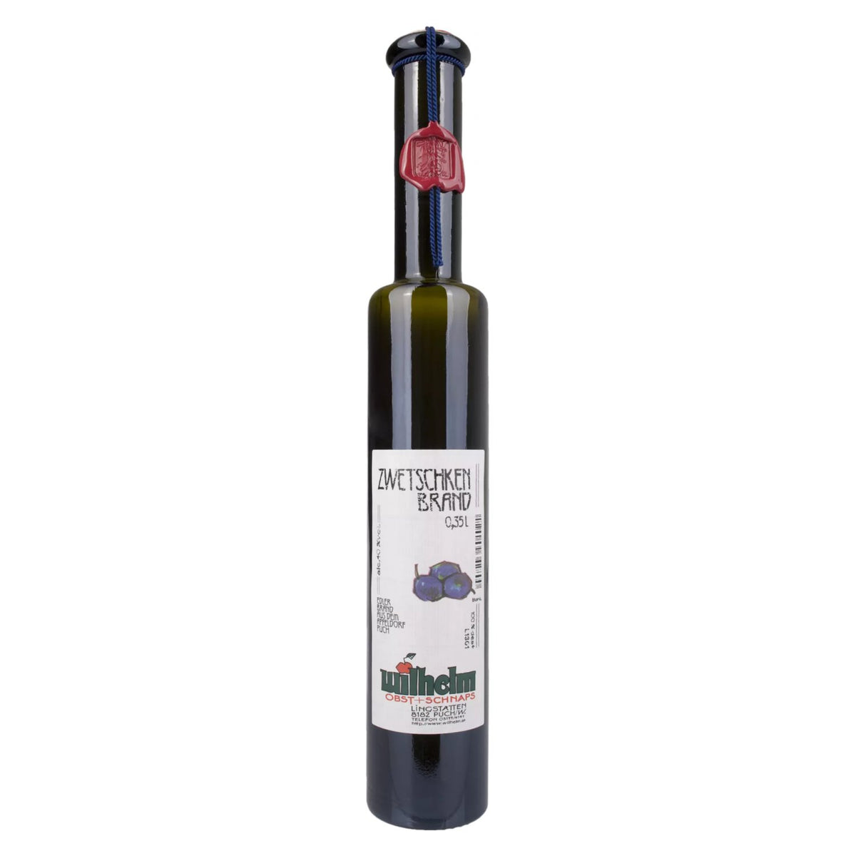 Wilhelm Plum Brandy 40% ABV 0.35 l