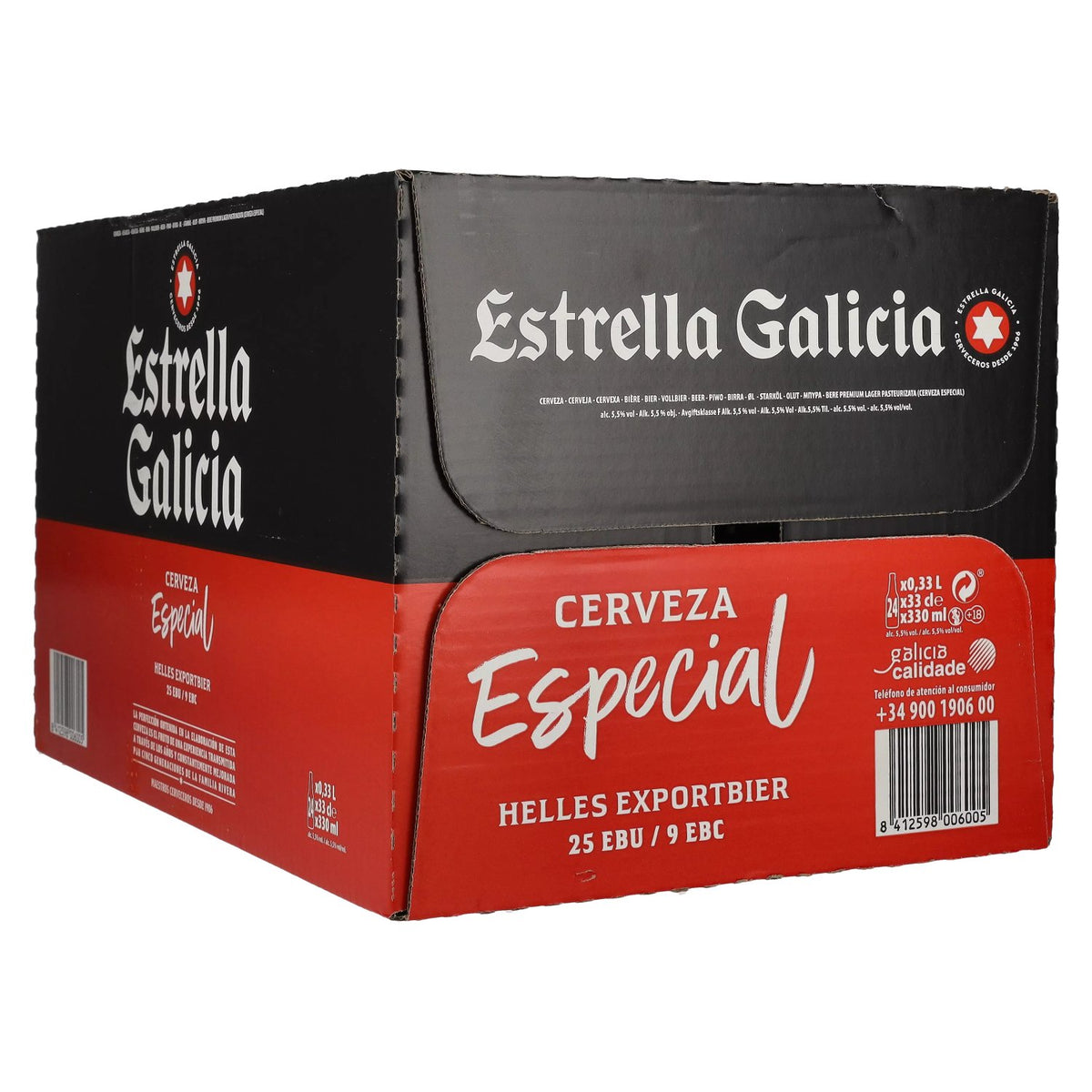 Estrella Galicia Cerveza Especial 5,5% Vol. 24x0,33l