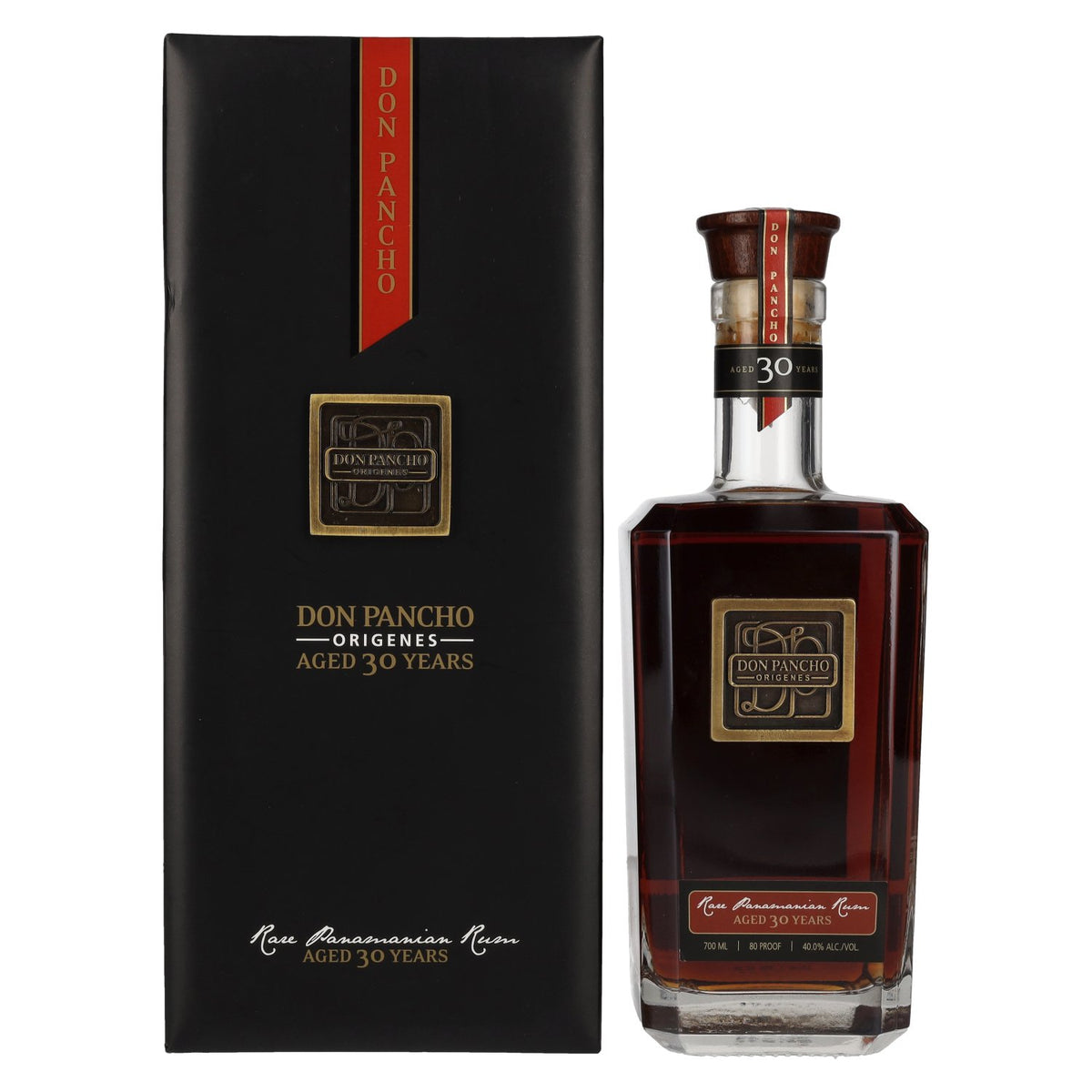 Don Pancho ORIGENES 30 Years Old Rare Panamian Rum 40% vol. 0,7 l in geschenkverpakking