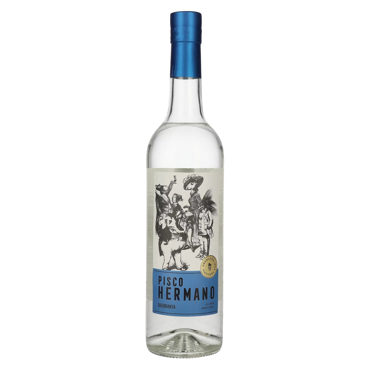 Pisco Hermano Puro Quebranta 42% vol. 0.7 l