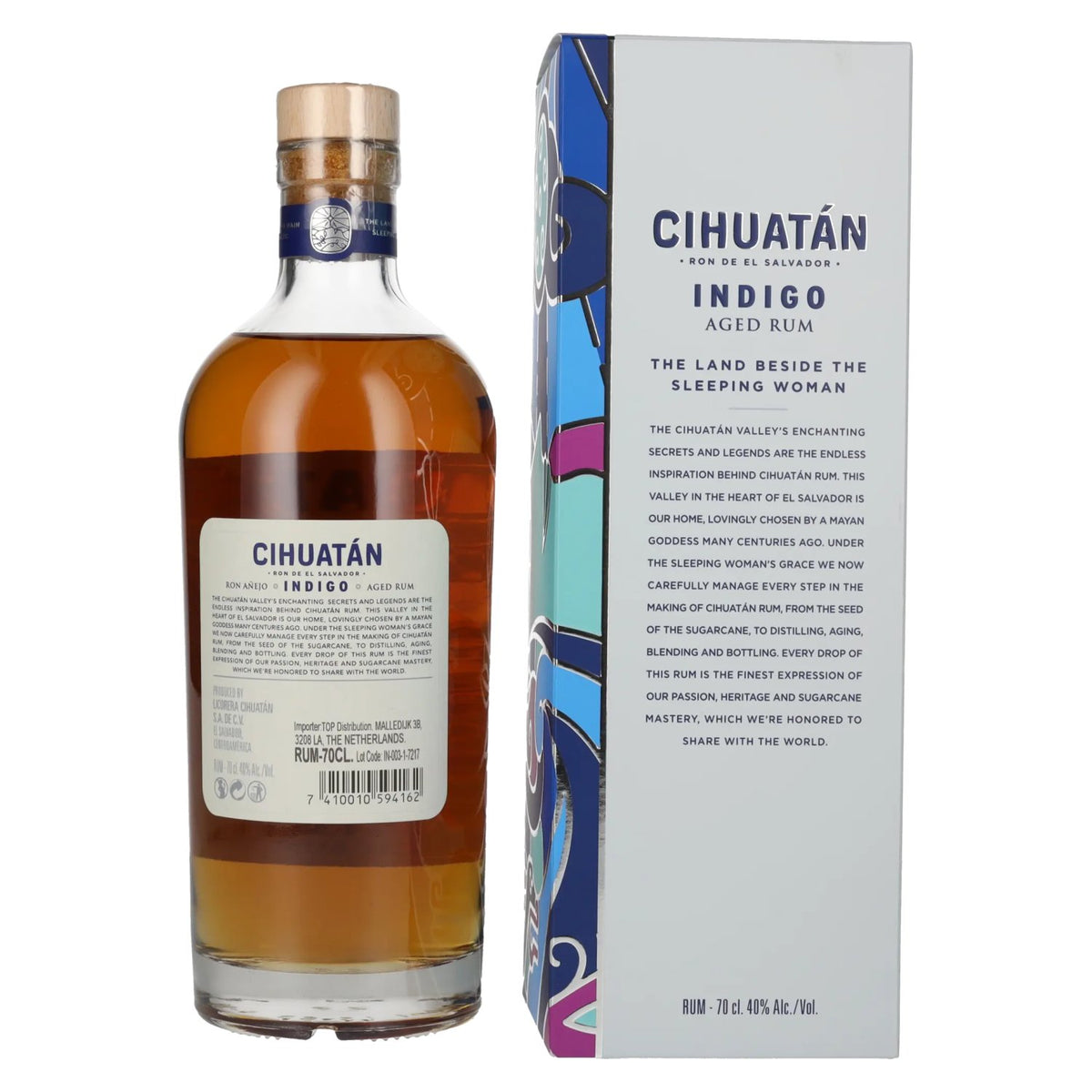 Cihuatán 8 Jaar INDIGO Rum El Salvador 40% Vol. 0,7l in geschenkverpakking