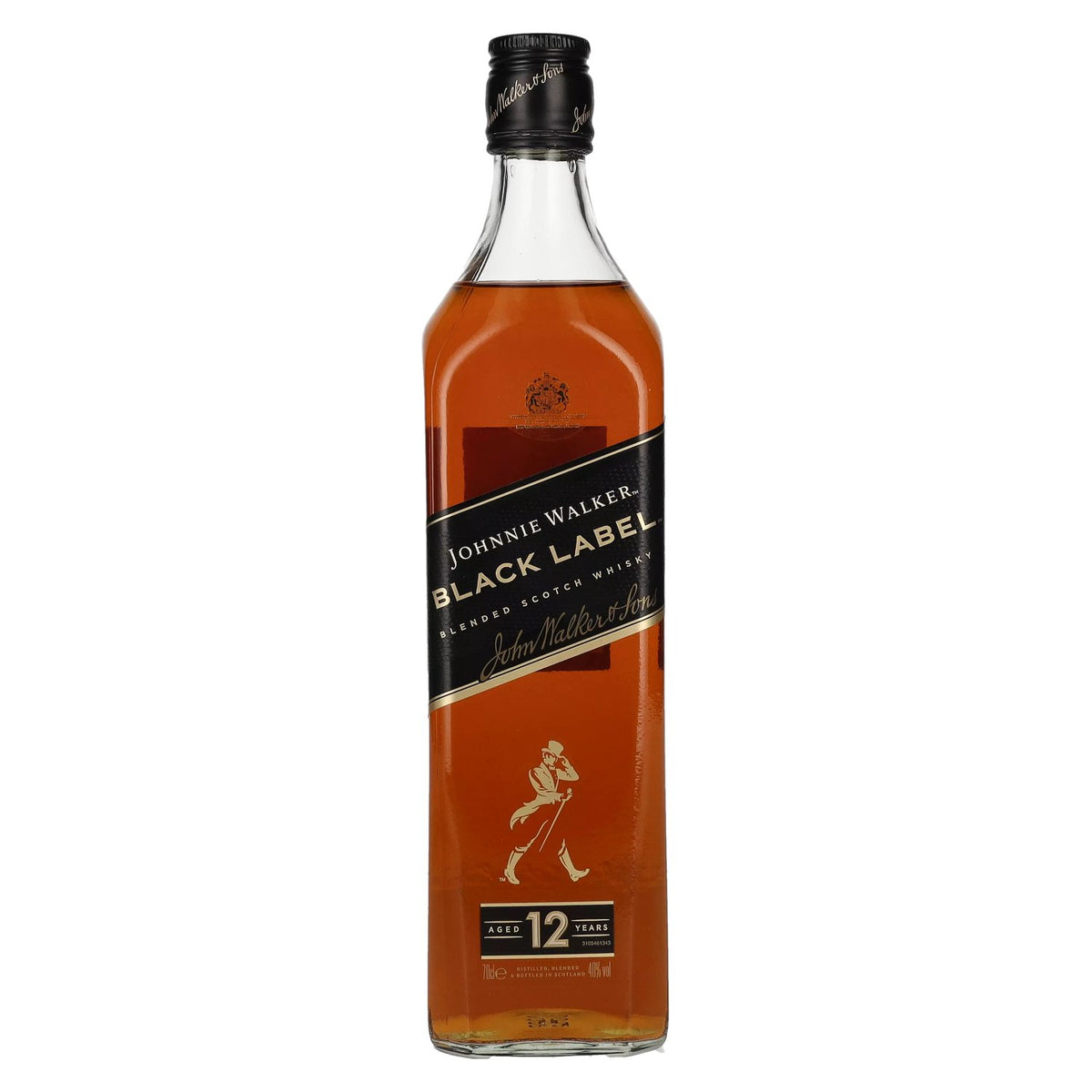 Johnnie Walker BLACK LABEL, whisky écossais blended de 12 ans d'âge, 40 % vol., 0,7 l